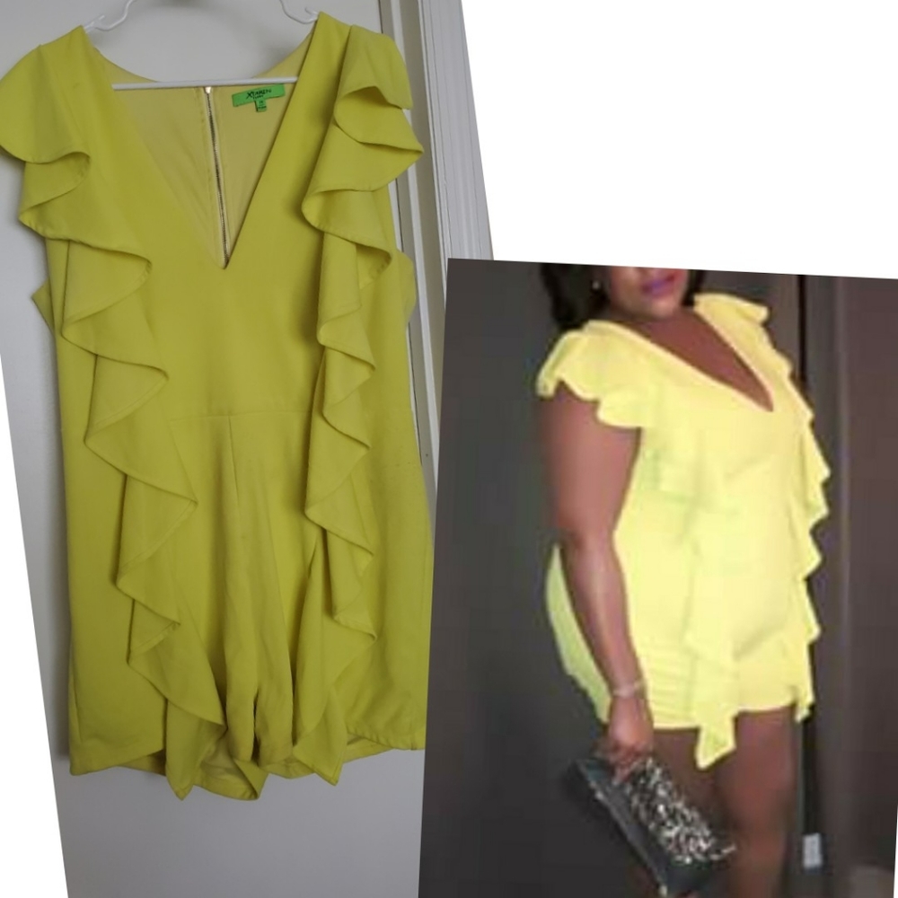 Neon Yellow Romper